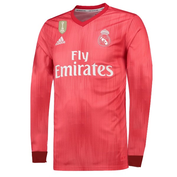 Camiseta Real Madrid Tercera equipación ML 2018-2019 Rojo